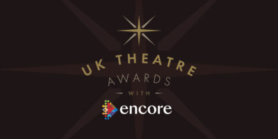 Logo which reads: UK Theatre Awards with Encore