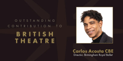 UK Theatre Awards 2025: Carlos Acosta to receive Outstanding Contribution to British Theatre Award   