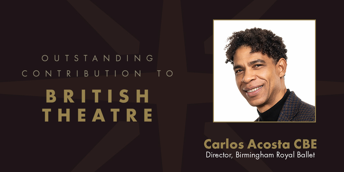 UK Theatre Awards 2025: Carlos Acosta to receive Outstanding Contribution to British Theatre Award   