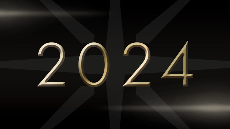 2024 written in a gold text